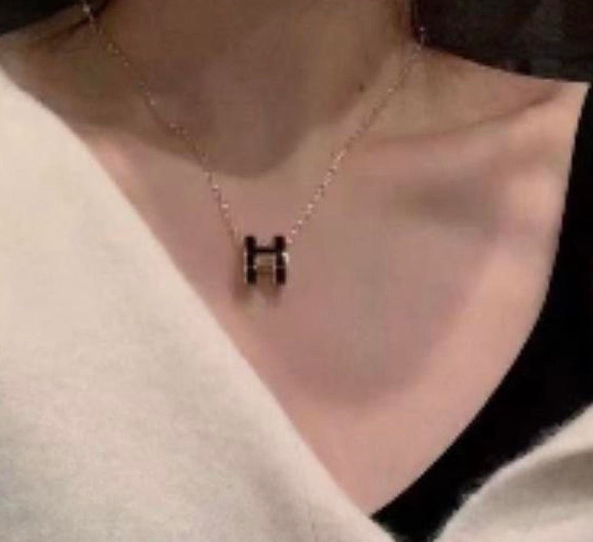 Hermes H Necklace