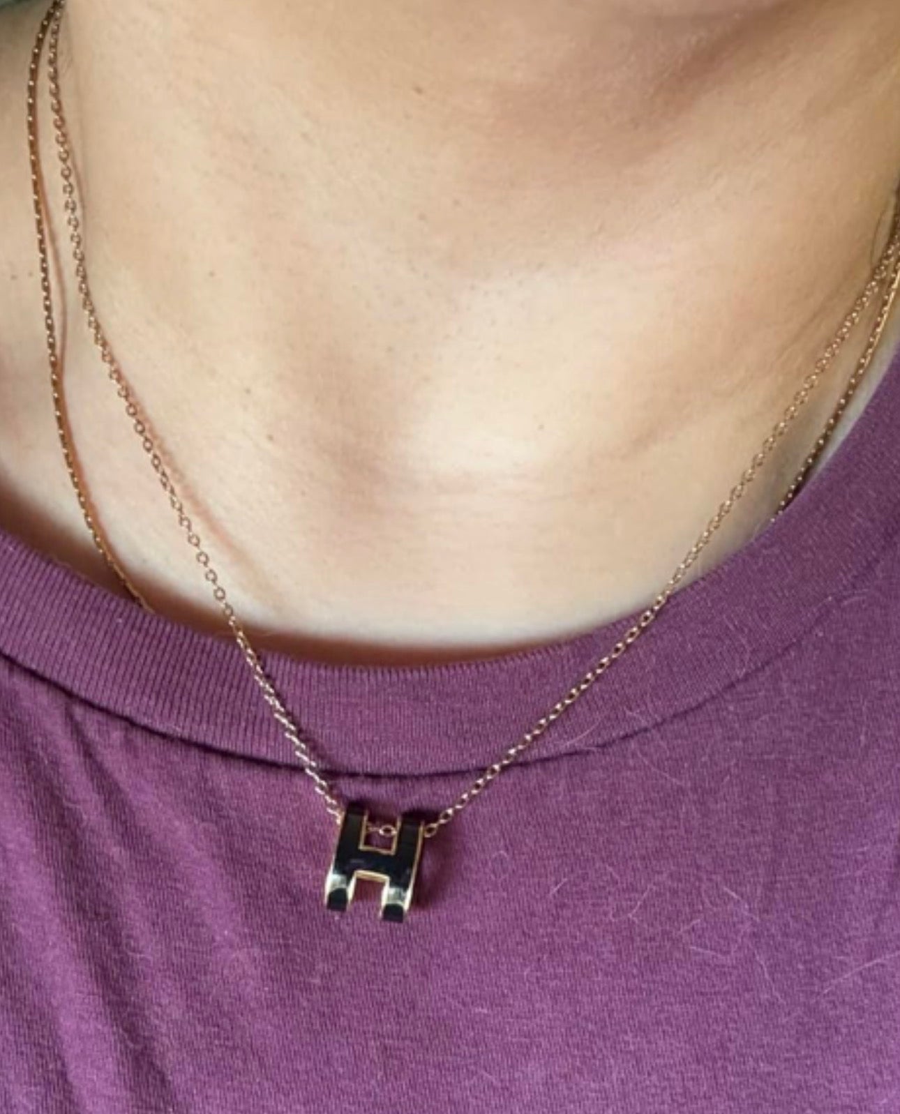Hermes H Necklace